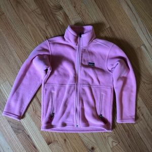Girls Patagonia simple synchilla jacket